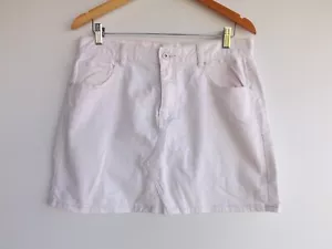 Just Jeans Skirt 12 Womens Light Pink Denim Jean Mid Rise Mini Pockets - Picture 1 of 6