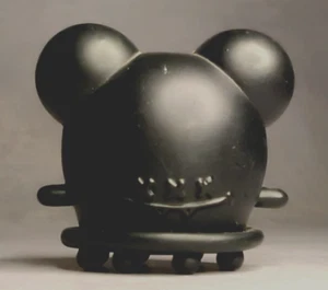 BUFF MONSTER FLAVOURWAYS Vinyl ~ SCHWARZ AUF SCHWARZ LECKER / 2 BEULEN 3 AUGEN ZÄHNE - Bild 1 von 3