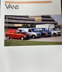 NOS 1993 Ford Commercial Vans Dealership Brochure - Picture 1 of 1