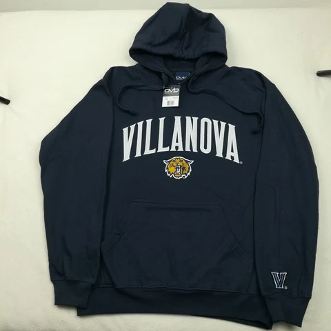 NWT Villanova Wildcats Hoodie Old Varsity Brand Sewn Sweatshirt Mens Medium Cover