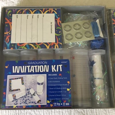 Set of (2) NEW* Graduation Mailing Tube Invitation Kits - Image 1 of 4