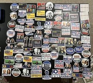 Lote de 95 calcomanías políticas nuevas 2020 Joe Biden Kamala Harris Presidente NOS - Imagen 1 de 7