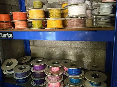 AMC 12v cable wire - 1mm² - 20m lengths - car auto marine 80 COLOURS AVAILABLE