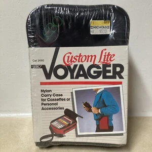 NOS New Sealed Vintage Nylon Cassette Carrying Case Lebo Custom Lite Voyager Hol - Bild 1 von 14