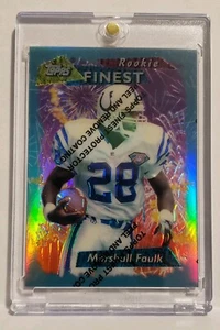1995 Topps Finest Refractor Marshall Faulk #125 RC - Bild 1 von 4