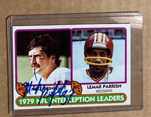 1980 Topps Mike Reinfeldt #335 Interception Lead Autographed Card Houston Oilers - Picture 1 of 2