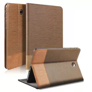 Folio Flip Stand Leather Case For Samsung Galaxy Tab E 9.6"/Tab E 8.0" Tablet - Picture 1 of 36