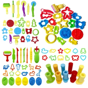 6Pcs Multipurpose Dough Tools Set for Kids Various Plastic Molds Assorted Colors - Picture 1 of 8