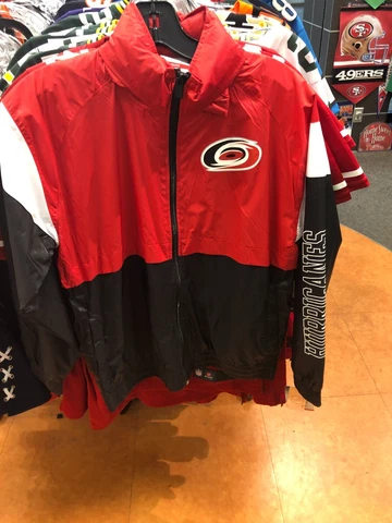 Carolina Hurricanes Hockey JACKET   NHL Team Apparel Youth/BOYS RED/BLACK/WHITE Cover