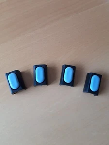 magiGLIDE Klemmschalengleiter Freischwinger, schwarz, für 20 - 22 mm, mit Dorn - Bild 1 von 4