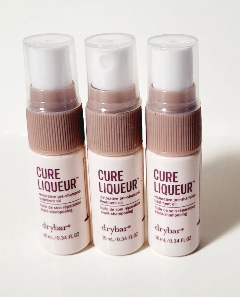 3 x Drybar Cure Licor Restaurador Pre-Champú Tratamiento Aceite 0.34oz ¡¡NUEVO!!! Foto 1 de 1
