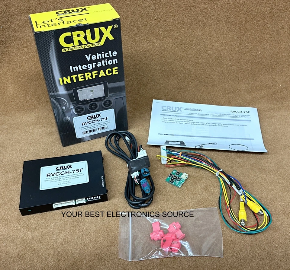 NEW CRUX RVCCH-75F Front/Rear Camera Interface for Select Chrysler, Dodge & Fiat - Image 1 of 1
