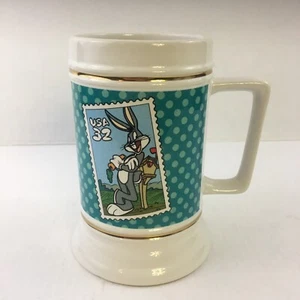 Bugs Bunny 28 oz Stein Mug 1997 Warner Bros USPS Looney Tunes Stamp Collection - Picture 1 of 10