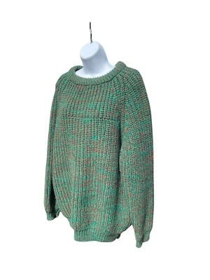 Suéter Vintage Lana de Cordero Pura The Cornish Woolen Company, Verde XL Foto 1 de 4