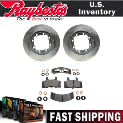 Rotores de freno delanteros y pastillas de freno de cerámica para GMC K1500 Suburban 1994-1999 NUEVO Foto 1 de 4