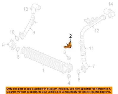 HONDA OEM 17-22 CR-V Cooling Intercooler-Intercooler Mount Bracket 197025PAA00 - Image 1 of 2