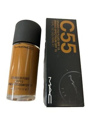 MAC STUDIO FIX FLUID SPF 15 #C55 - 1fl oz/30mL - NIB - Image 1 of 4