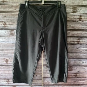 LL Bean Sunsmart Damen Cropped/Caprihose Größe 10 schwarz Gesäßtasche neu mit Etikett - Bild 1 von 6