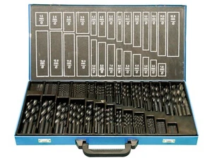Metallbohrer-Set 230-tlg. 1-13 mm HSS-R Spiralbohrer DIN 338 - PeTools - Bild 1 von 3