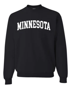 State of Minnesota College Style White Fashion Unisex Crewneck Sweatshirt - Picture 1 of 11