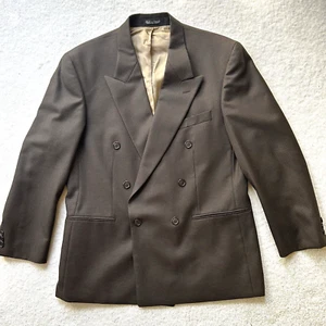 Rara tuta doppiopetto Cavaletti pizzo risvolto giacca cappotto blazer lana 40S segugio - Foto 1 di 14