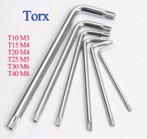 Torx Screwdriver L Type Key Security Tamperproof Wrench T10 - T40 Hand Tool - Picture 1 of 5