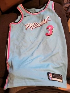 Camiseta deportiva para hombre Dwyane Wade Miami Heat Nike City Edition Swingman Miami Vice - Imagen 1 de 7