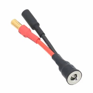 DC Power 5.5x2.1mm Female metal Socket to HXT 5.5mm Male Plug cable 14AWG 5CM - Picture 1 of 3
