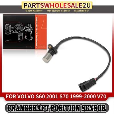 New Crankshaft Position Sensor for Volvo C70 S60 S70 S80 V70 2.3L 2.4L 2CRK0406 - Image 1 of 4