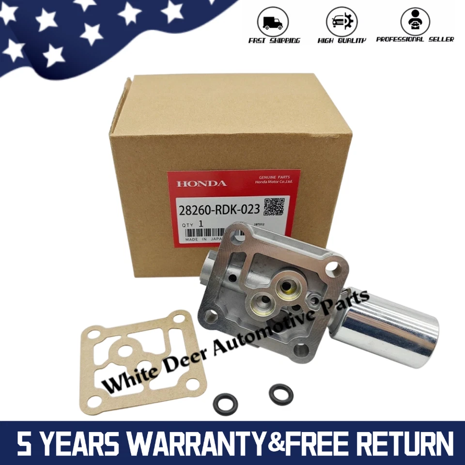For Honda Transmission Single Linear Solenoid NEW OEM# 28260-RDK-023 Foto 1 de 4