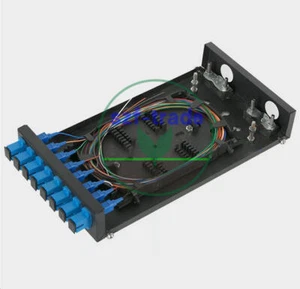 8 core SC SM UPC adapter 8 Port Patch Panel Pigtai Mini Fiber Optic Terminal Box - Afbeelding 1 van 1