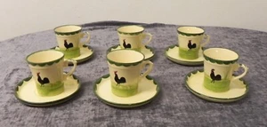 Zeller Keramik Hahn und Henne Kaffeebecher + Untere Henkelbecher Kaffeetasse - Bild 1 von 7