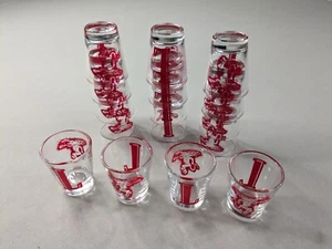 Fireball Cinnamon Whiskey Clear Shot Glass Set of 4 - Picture 1 of 3