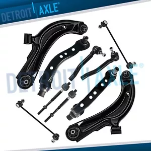 Front Upper & Lower Control Arms Sway Bars Tie Rod Ends for Nissan Sentra NV200 - Picture 1 of 7
