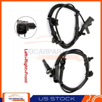Pair 2 Front ABS Speed Sensor Left or Right Fits Jeep Grand Cherokee 2011-2014 — 第 1/4 张图片