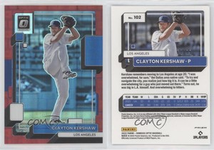2022 Panini Donruss Optic Red Pandora Prizm /99 Clayton Kershaw #102
