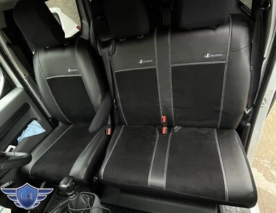 PEUGEOT EXPERT CREW CAB 2019 - 2025 ART LEATHER & ALICANTE TAILORED SEAT COVERS - Image 1 of 4