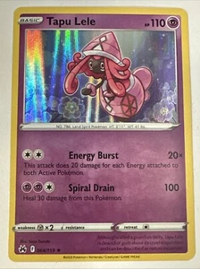 Tapu Lele 064/159 Holo Rare Crown Zenith Pokemon TCG NM - Picture 1 of 2