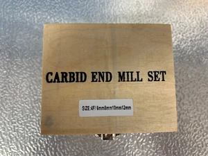 4 Flute Metric Industrial Carbide End Mill Set - 4 Pieces - Picture 1 of 3