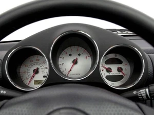 For Toyota Mr2 Mk3 2000-2007 Polished Aluminum Dial Surrounds Speedo Rings X3 - Imagen 1 de 10