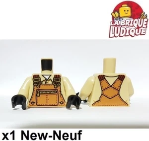 LEGO 1x Minifig Torso Dungaree Pocket Overalls Pocket Zip 973pb3636c01 New - Picture 1 of 1