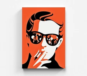 Andy Warhol mural retrato hombre lienzo color museo arte imagen - Imagen 1 de 6