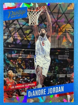 2017-18 Prestige DEANDRE JORDAN #27 CRACKED ICE #/199 Los Angeles CLIPPERS - Image 1 of 2