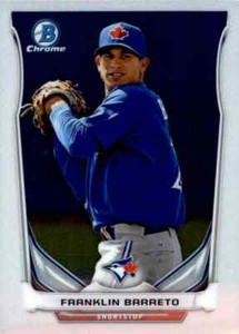 2014 Bowman #BCP87 Franklin Barreto Toronto Blue Jays Baseball Card