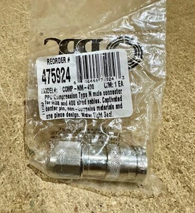 PPC/JMA/RF INDUSTRIES, #COMP-NM-400, N-Male Compression Style for LMR400 Cable - Picture 1 of 1