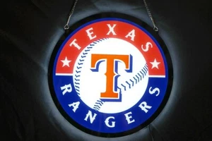 Texas Rangers 3D LED 20"x20" 3D LED Neon Beer Bar Sign Display Light Lamp - Picture 1 of 3
