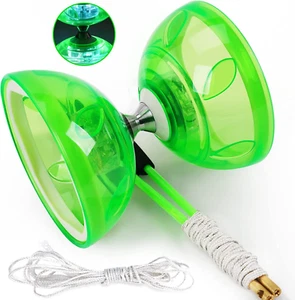 Bodyrhythm Five Bearings Chinese Diabolo Yoyo Set with LED, Fiberglass Sticks, A - Picture 1 of 6