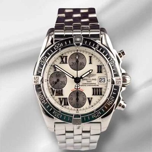 Breitling Colt 44Mm Cronografo Automatico Quadrante Blu Orologio A13388 - Foto 1 di 12