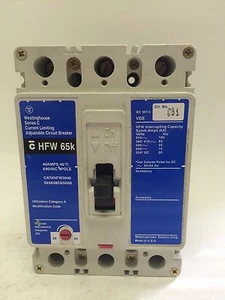 WESTINGHOUSE HFW3040 40A 3P 600V CIRCUIT BREAKER - Picture 1 of 6