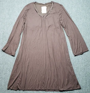 Amoena Kleid Damen Größe XL Braun Einfarbig V-Ausschnitt Langarm Pullover Neu - Bild 1 von 8